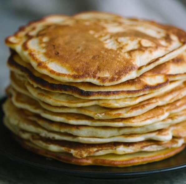 pancakes con agua sin leche