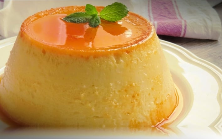 flan de huevo con leche