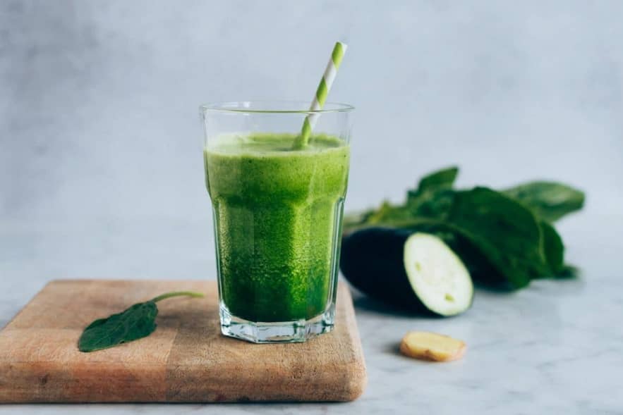 licuado de espinaca y pepino