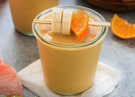 licuado de platano y naranja