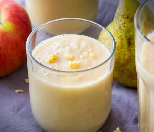 licuado de pera y manzana